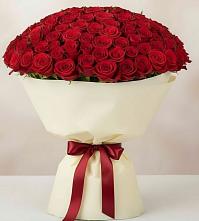 Букет 101 Красная роза Милано в Холбоне