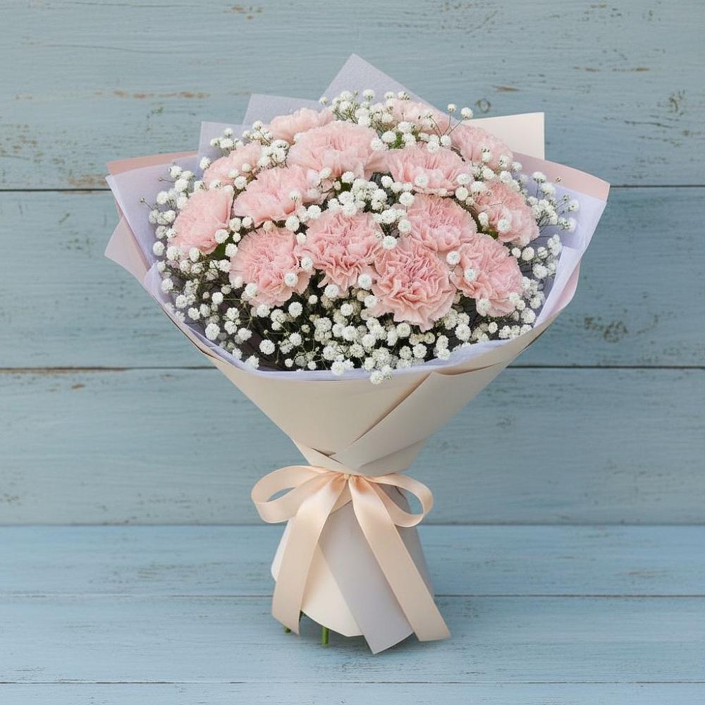 Букет цветов из: Гвоздики в Холбоне