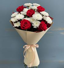 Букет цветов из:  Розы и Хризантемы в Холбоне