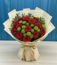 Букет цветов из:  Розы и Хризантемы в Холбоне