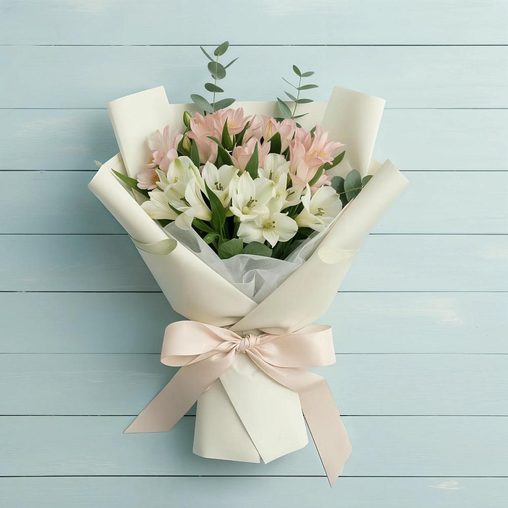 Букет цветов из: Альстромерии в Холбоне