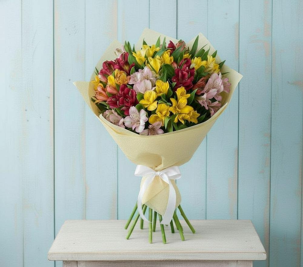 Букет цветов из: Альстромерии в Холбоне