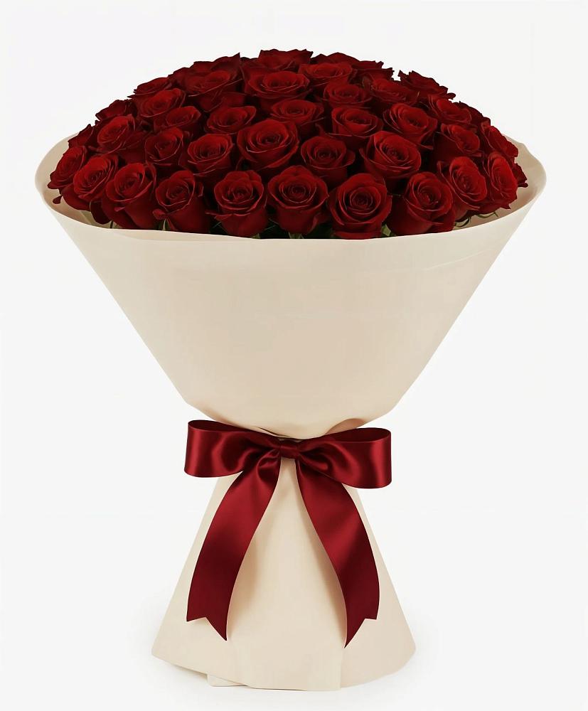 Букет 101 Бордовая роза Блэк Бакарра в Холбоне